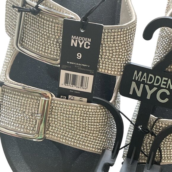 Women's MNYC ELECTRIFY 2 SANDAL, MADDEN NYC, 9, Black, NWT - Picture 8 of 8
